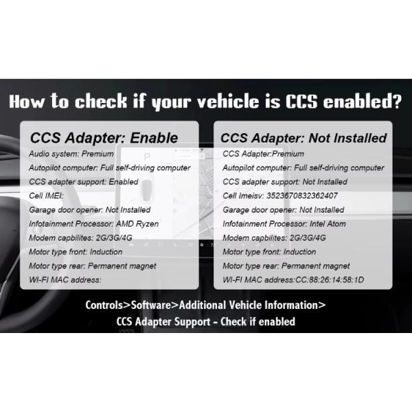 Converter Electric Car Charging CCS 1 To Tesla Adapter For Tesla