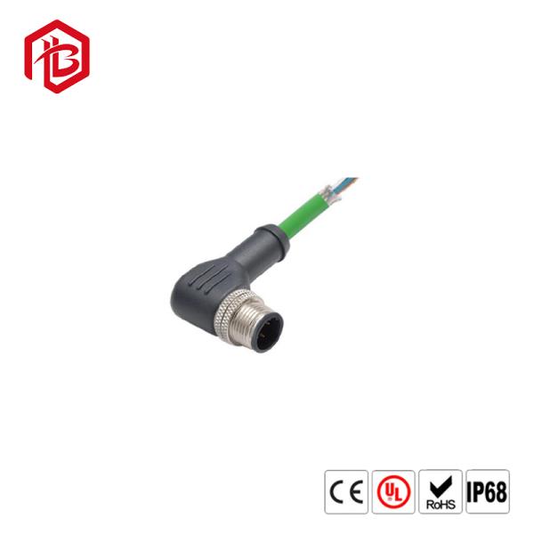 Соединитель датчика кабельного соединителя M12 водоустойчивой штепсельной вилки мужской женский с кабелем 2m