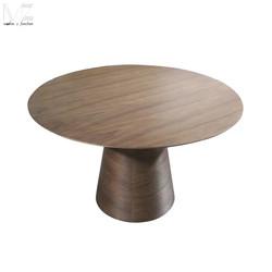Wooden Round Luxury Modern Dining Table Set Durable Multipurpose