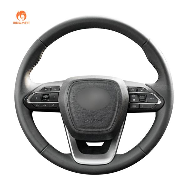 Hand Stitching Artificial Leather Custom Steering Wheel Cover for Toyota All New Kijang Innova Venturer Zenix G V M O 2020-2023