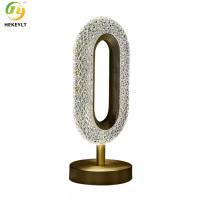 12cm lampes de chevet modernes chambre ovated or acrylique métal led