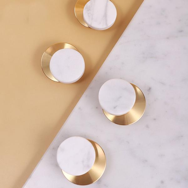 Amertop Hardware Kitchen Cabinet Knobs Solid Brass Door Handle