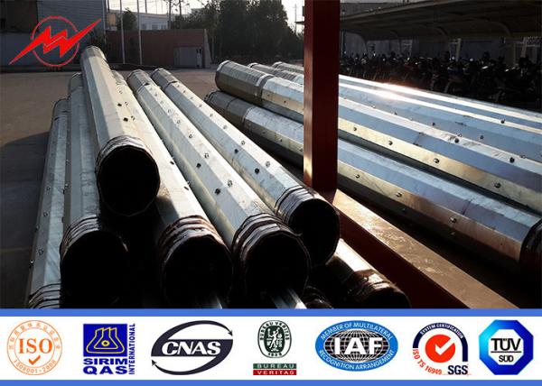 10kv ~ 550kv Electrical Steel Utility Pole Steel Power Distribution Pole