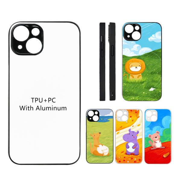 Stylish and Durable Sublimation Mobile Phone Cases 2D TPU PC Coated Silicone Cellphone Case For IPhone 14  Pro 15 16