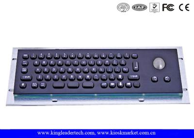 O teclado industrial feito sob medida pequeno- com Trackball escovou 66 chaves escovou SS