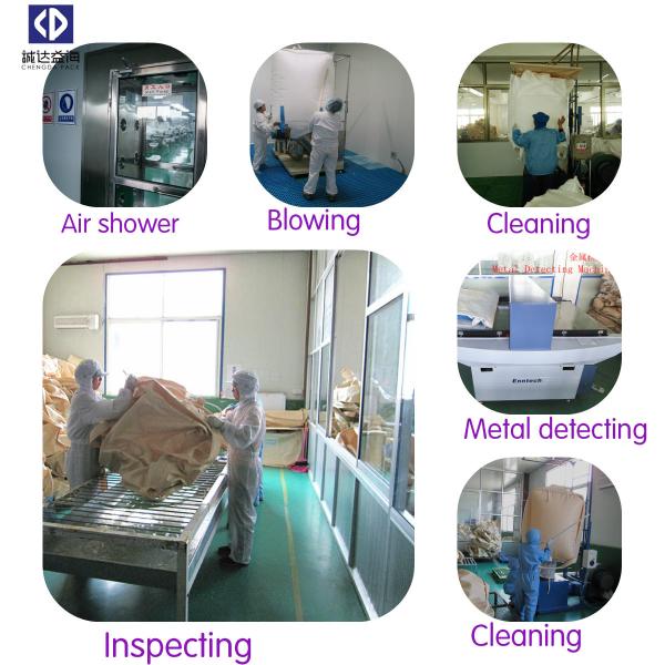 Dust Proof Heavy Duty Bulk Bags Bulk Material Bags Eco - Friendly Material White Color