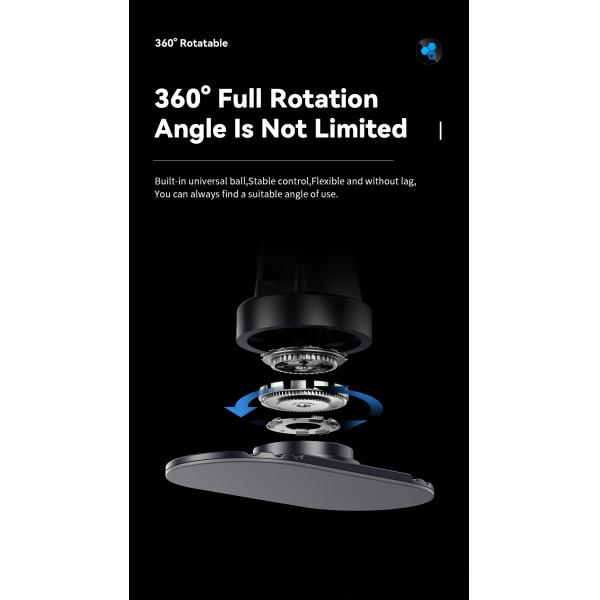 15W Wireless Charging Magnetic Car Phone Holder Essager ACPH004