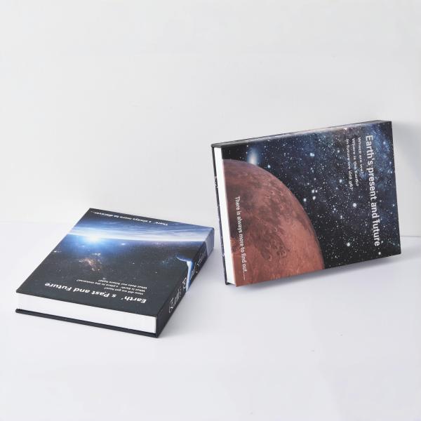 Customized Logo Bogus Book Decorative Clamshell Boxes for Books Magazines Storage
