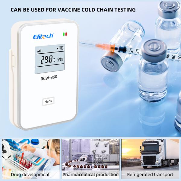 IP64 Wifi Temperature Data Logger GPRS Wireless Remote Humidity Monitor