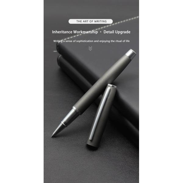 Matte Business Gift Roller Ball Pen 0.5mm Signature Pen Metal Gel Pen Custom Logo