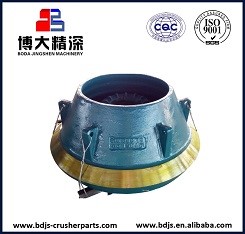 Casting Processing Type Mantle and Concave for GP300 Cone Crusher Replacement Parts