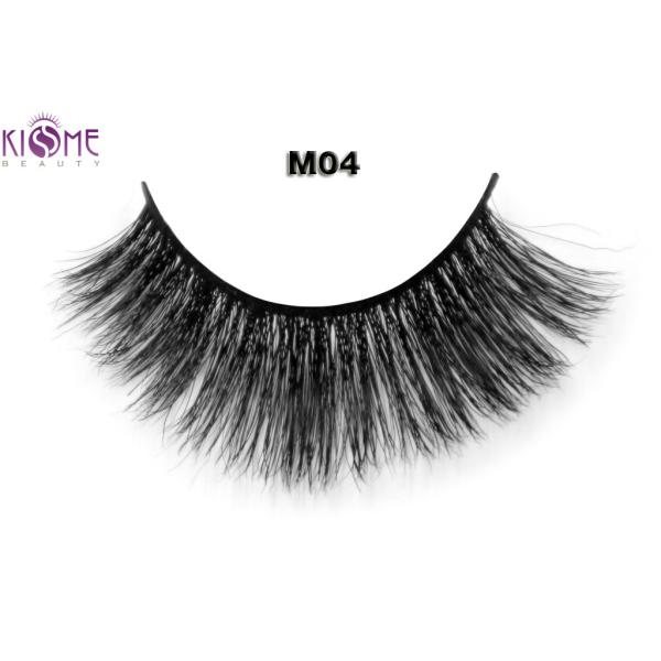 Strip Natural Mink Individual Lashes Comfortable Wear 0.25mm Thickness