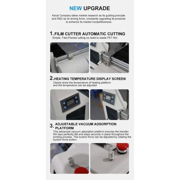 KECAI High Efficiency Textile Printing Solution 24Inch 60cm A1 Thermal Transfer Printer Head XP600 I3200 I1600 DTF Printer
