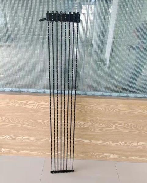 Building Facade 1920Hz 31.25mm Transparent Led Curtain Screen Low Power Comsumption