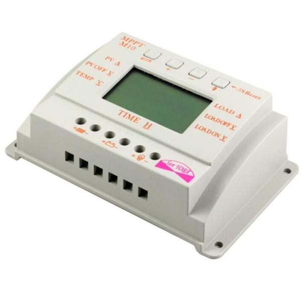 LCD 10A 12V/24V MPPT Solar Panel Battery Regulator Charge Controller Three-time interval