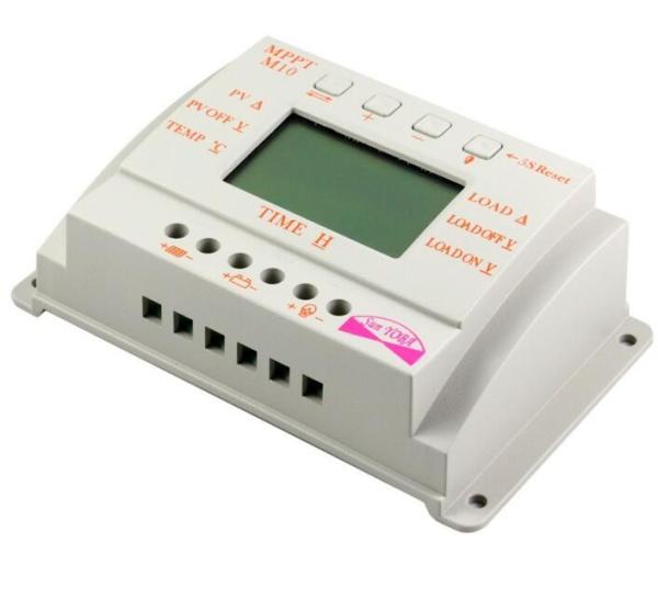 LCD 10A 12V/24V MPPT Solar Panel Battery Regulator Charge Controller Three-time interval