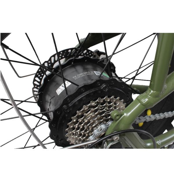 20 Inch 500w Electric Bike 8 Speed Fat Tyre Adult E Bicycle with 2 Seats and Foot Rest