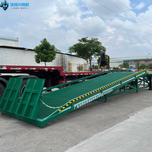DCQH10T-10M Mobile Container Ramp for Forklift Used Loading Yard Ramp