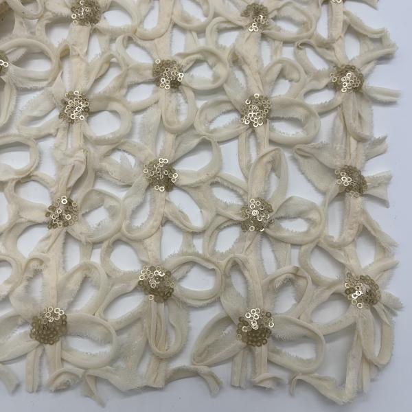 Embroidery Sequence Work Fabric Radiant Embroidery Fabric