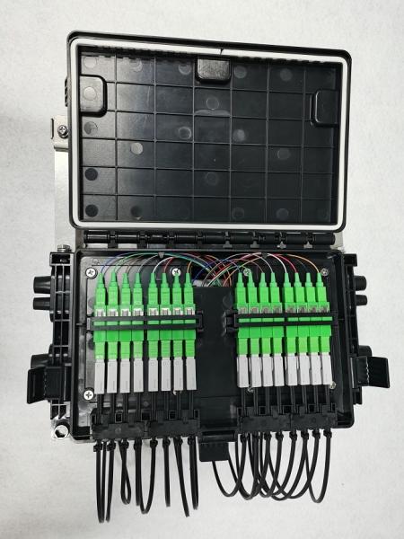 2 Side Door Aerial Hanged ABS Plastic FTTH Terminal Box OTB-P027