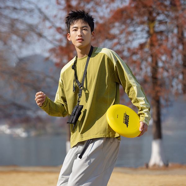 Crew Neck Long Sleeve Quick Dry Sun Protection Sports Sweatshirt For Couples