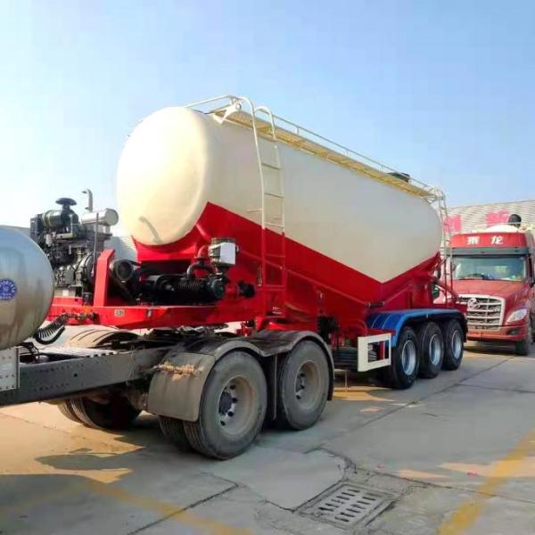 Напудрите трейлер Tipper тележки высоты большой емкости трейлера таможни Semi Semi