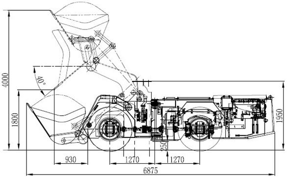 Powerful Remote Control Mining Equipment , Automated Mining Trucks With Cab