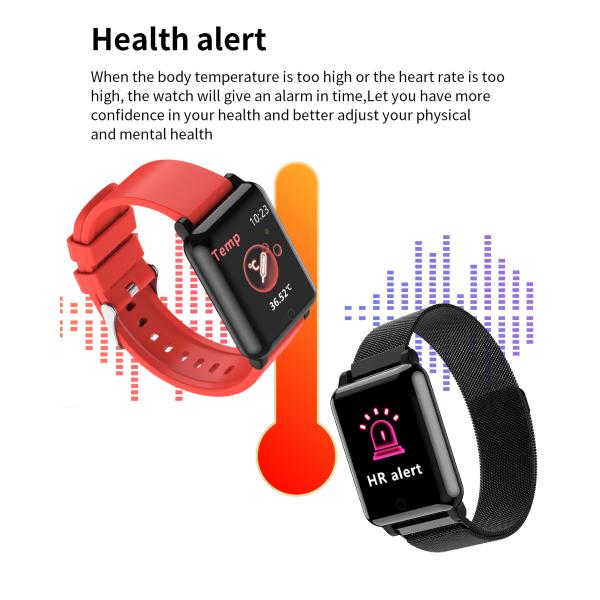 Magnetic Metal Watch Band F52 Accurate Temperature Measurement Smartwatch