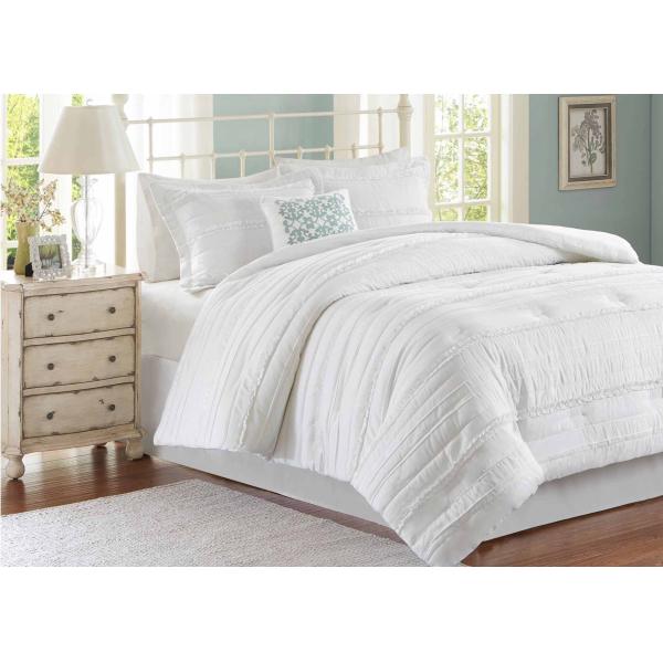 Soft Ruffle Lightweight Down Alternative Comforter Set Multiple Colors Optional