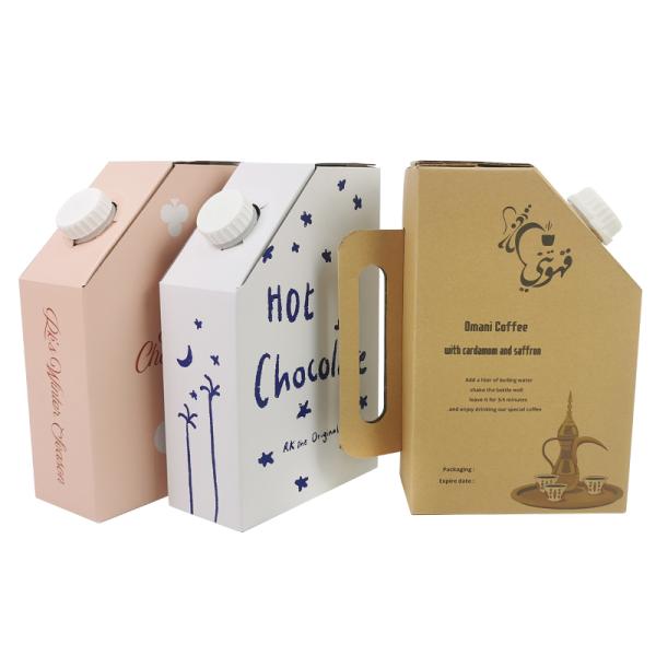 Sac en plastique BIB dans une boîte 1L boîte à café chaud emballage liquide