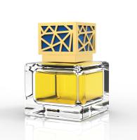 Processo de galvanização liga de zinco do tampão de garrafa do perfume do quadrado especial luxuoso do ODM do OEM