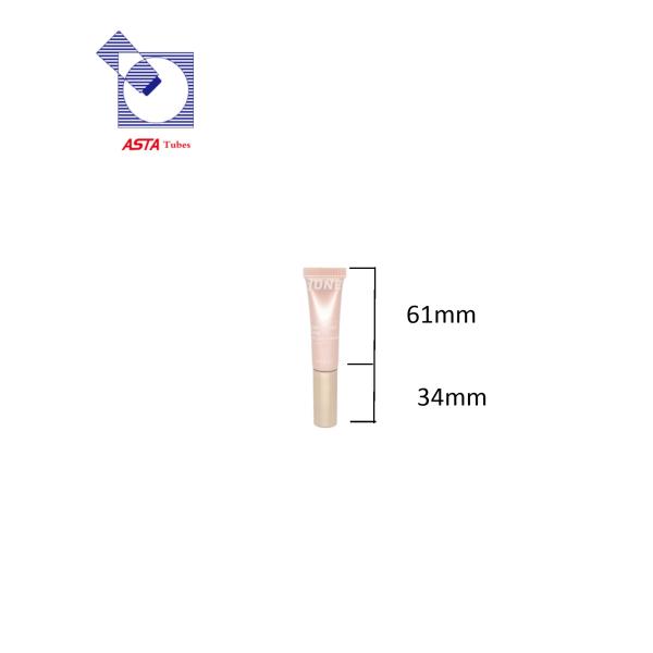 1.5ml 2ml 3ml 4ml 5ml 7ml Mini Lip Gloss Tube Container Cuticle Oil Nail Polish Plastic Tube Packaging with Screw Cap and Brush