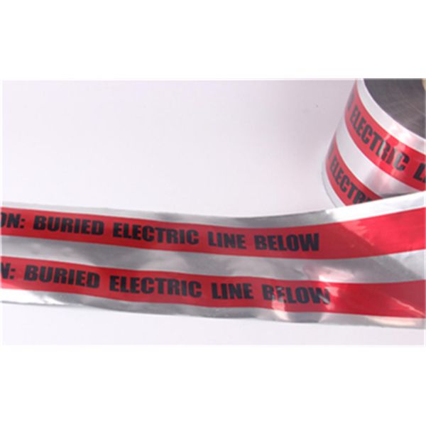 Underground Detectable Foil Warning Tape Roll PE Material For Safety Caution In Excavation Zones