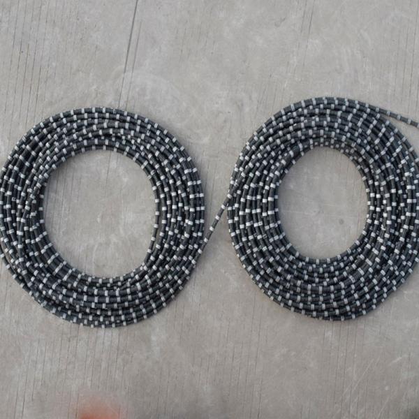Rubber Fix Steel Wire 40 Sintered Diamond Bead 11.5mm Diamond Cutting Wire Saw Rope Saw for Mining Stone Cutting