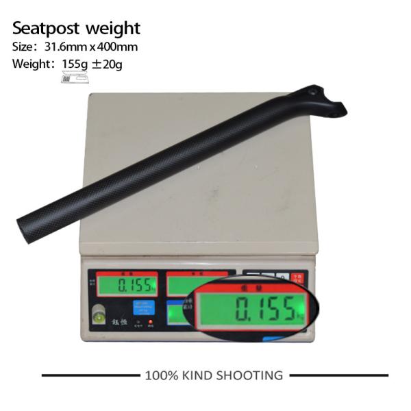 La fibre T1000 3K de carbone tissent le courrier de Seat de tube de selle de vélo de route de montagne