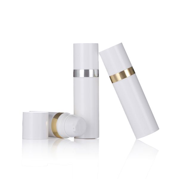 High Quality Sample Small Bottles 15ml Sun Cosmetic Airless Bottle for Men