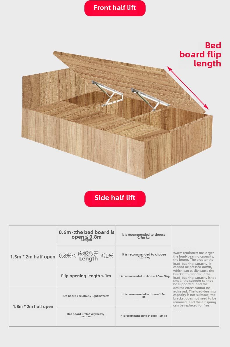 Modern Simple Steel Furniture Hydraulic Lift Tatami Bed & Frame Support Rod for Living Room-Furniture Hardware