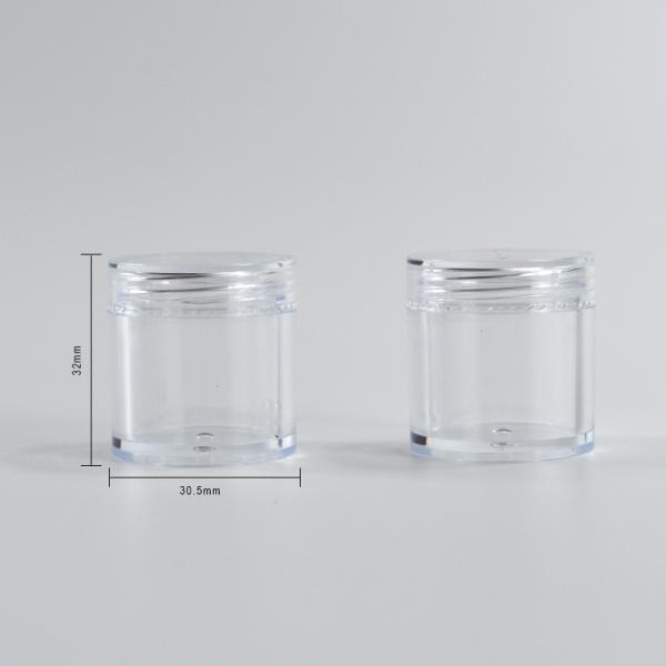 10ml Plastic PS Facial Cream Container Mini Sample Jar for Essential Oil Capacity 10ml