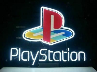 Hand-Made Play Station PlayStation Game Room Real Glass Neon Sign Beer Bar Light for Wedding Gift Bedroom Home Wall Deco