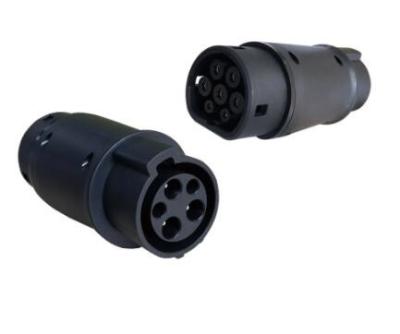 32A 250V Type 2 Car charging on Type 1 EV Charging Station Interface Adapter Type 2 to Type 1 EV Adapter