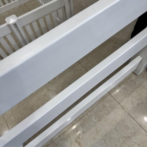 White Vinyl Horse Fence 1.5m High PVC With High Temp Resistance