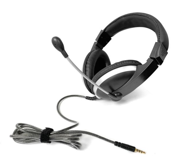 Fones de ouvido 110dB prendidos educacionais de USB 3.5mm Jack 1.2M