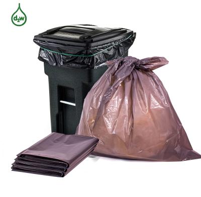 Leak Proof Recycled Disposable Trash Bag ODM Capacity Rectangular