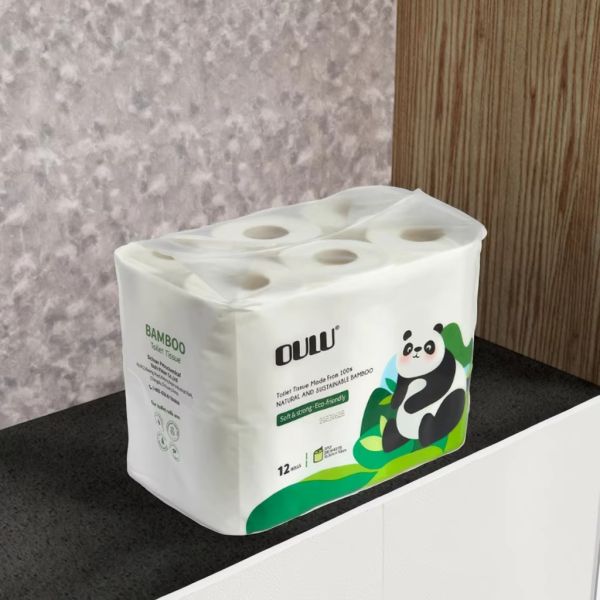 Wholesale Best Selling 100% Virgin Bamboo Pulp Antibacterial & Durable Eco-friendly Toilet Paper Roll