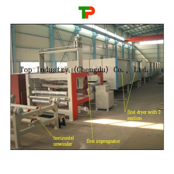 Máquina de impregnação de papel de melamina Linha de impregnação de resina 2000*2000*2000 Produto