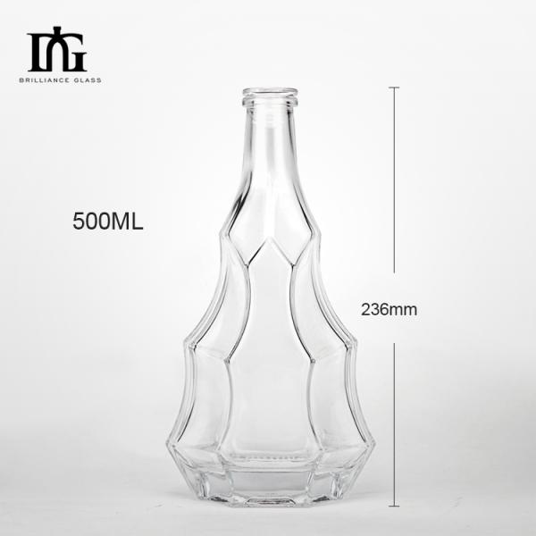 Customized Glass Bottles for Liquors and Beverages 500ml 700ml 750ml Manufacture