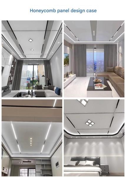 Contemporary Design Style Honeycomb Large Panel Integrated Ceiling Aluminum Buckle Plate for Hotel Interior Decoration