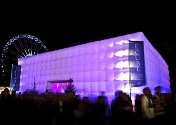 Inflatable outdoor party tent