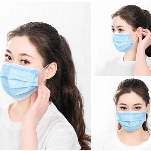 10g Protective Fabric Meltblown Non Woven Disposable Mask