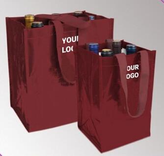 Promotional logo printed cheap reusable black pp woven shopping custom bags, PP Woven Bag Laminated Non Woven Shopping B